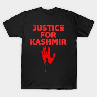 Justice For Kashmir - India Stop This Genocide Free Kashmir T-Shirt